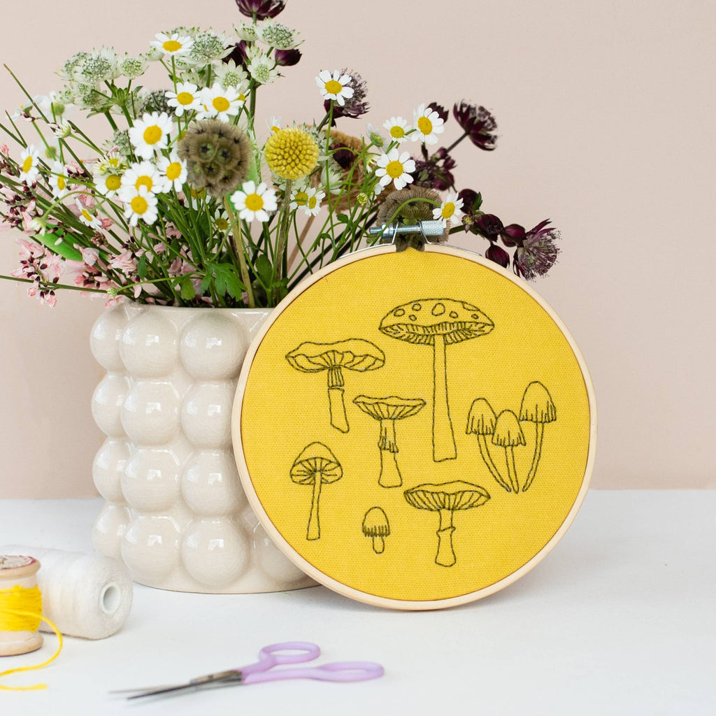 Fungi Embroidery Hoop Kit - Harmony