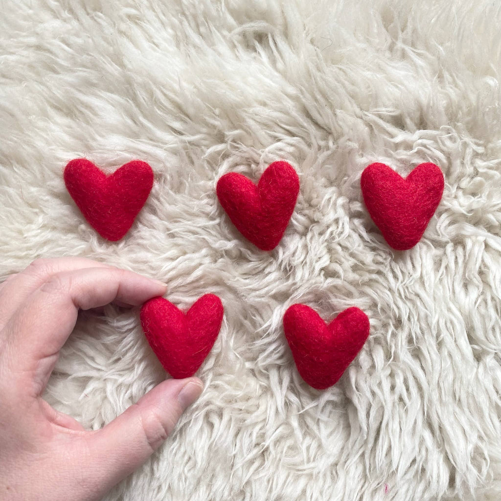 Red Felt Heart - Harmony