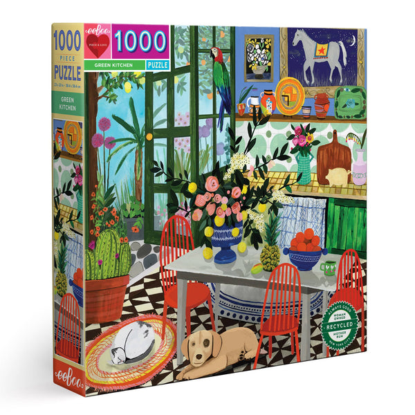 Green Kitchen 1000 Piece Square Puzzle - Harmony