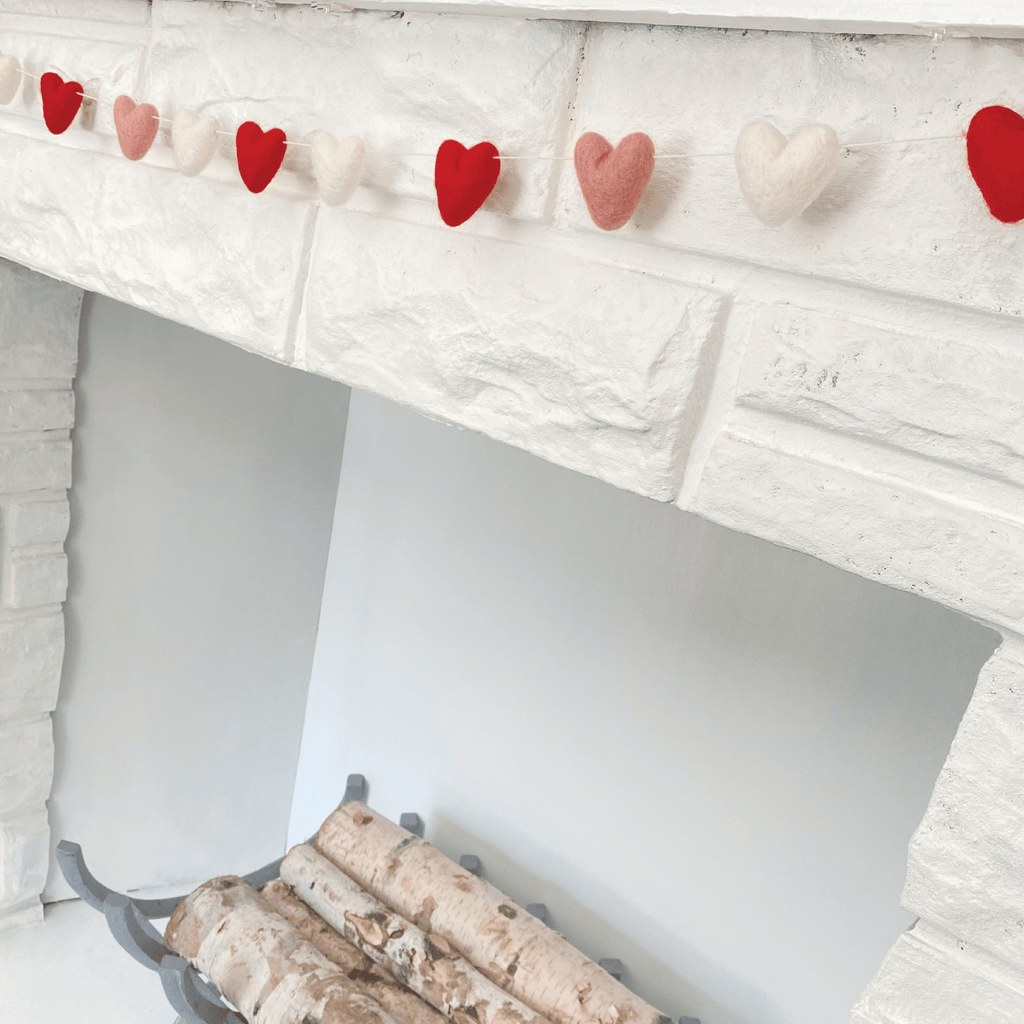 All-Heart Garland | Red Pink & White - Harmony