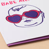 Babe Alert Letterpress Card - Harmony