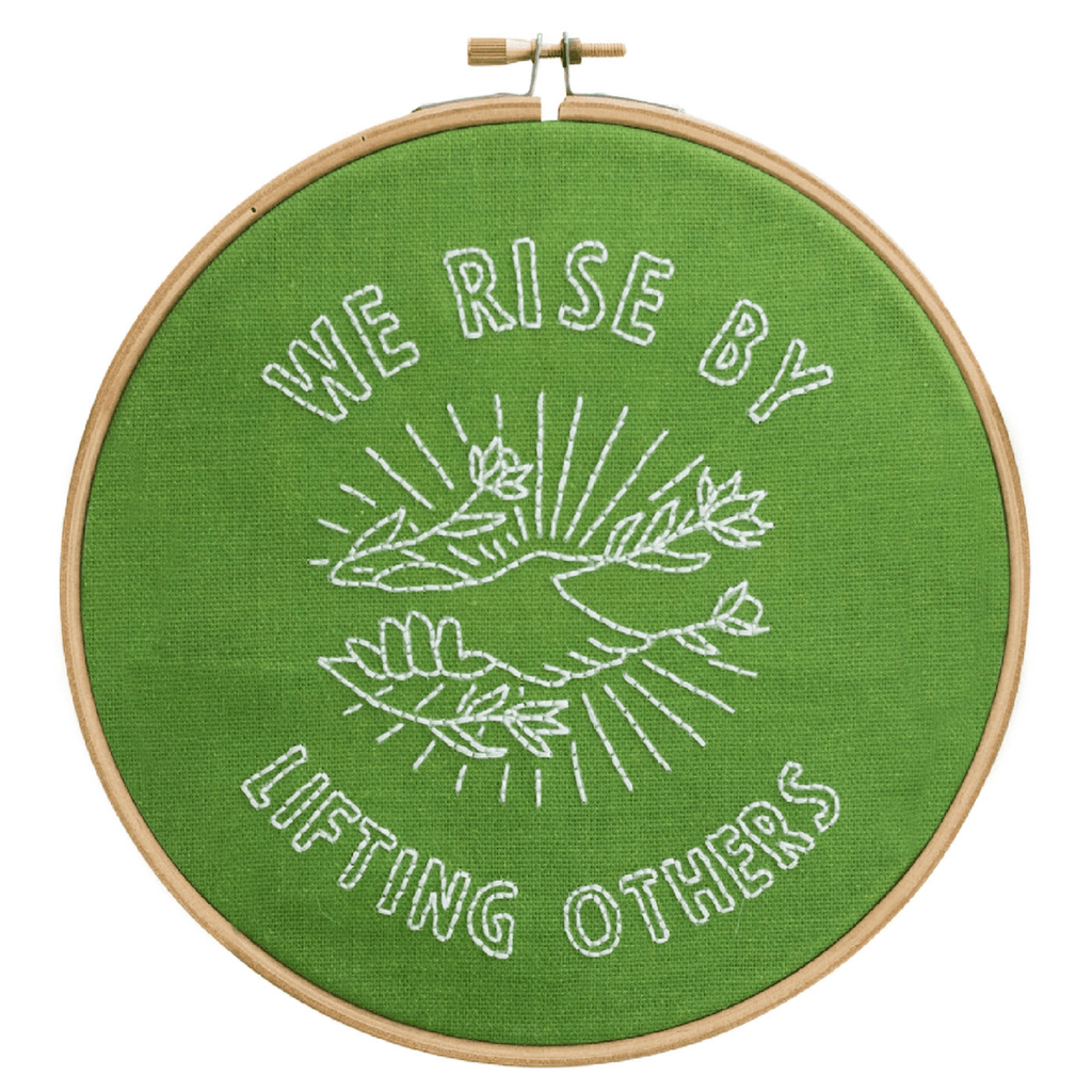 We Rise By Lifting Others Embroidery Hoop Kit - Harmony