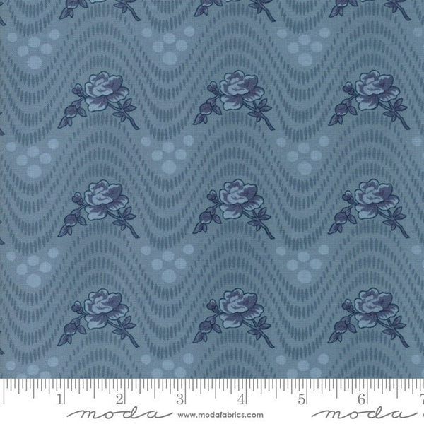 Northport Prints / Floral Wave / Blue - Harmony