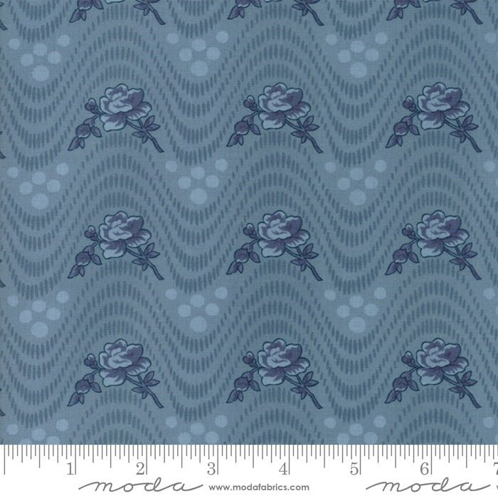 Northport Prints / Floral Wave / Blue - Harmony