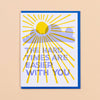 Easier with You Letterpress Card - Harmony