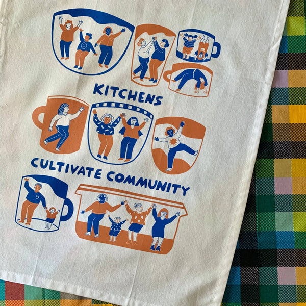 Kitchens Cultivate Community Tea Towel / Wall Hanging - Harmony