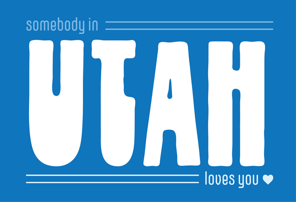 Utah Loves You Post Card - Harmony