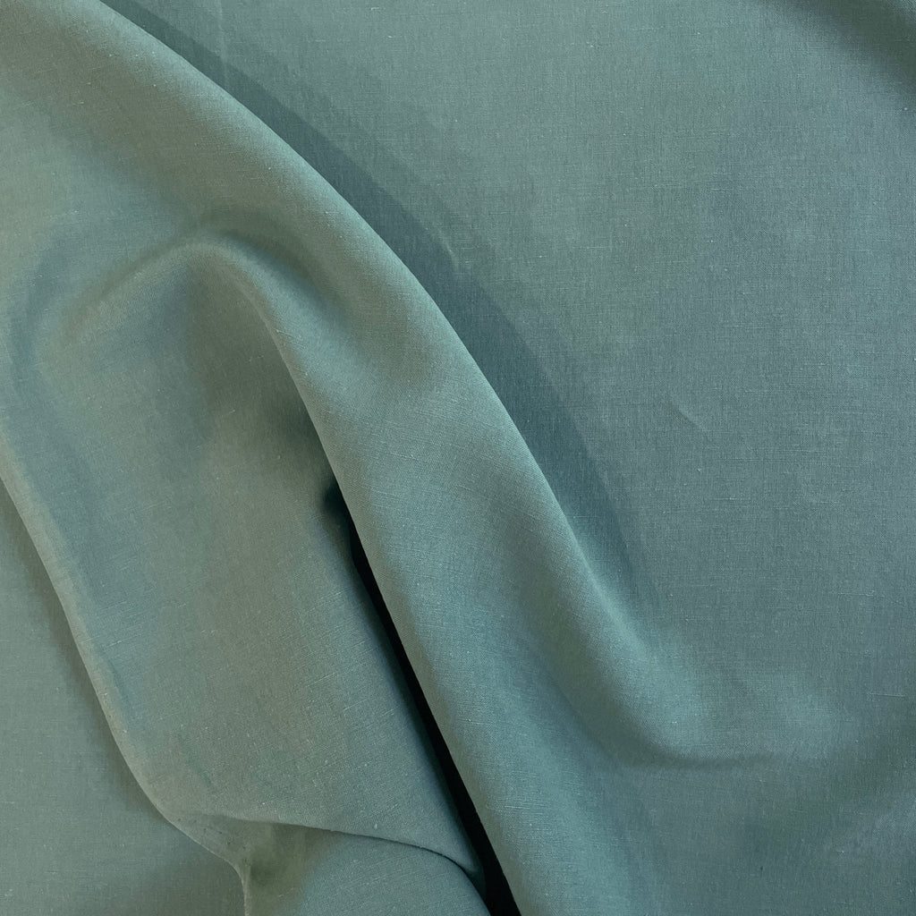 Deadstock Blue Green Linen/Silk Blend - Harmony