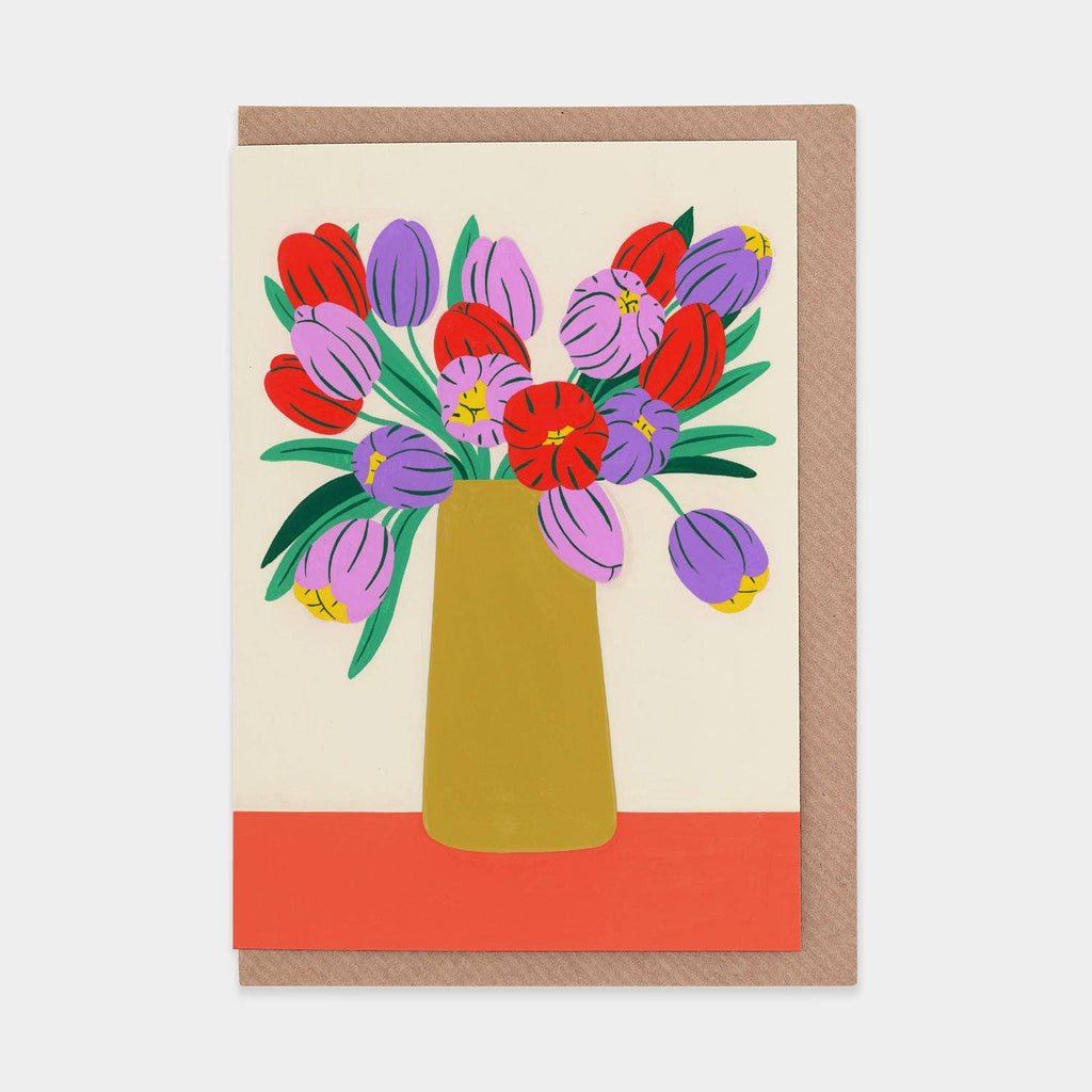 Spring Flowers Greetings Card - Harmony