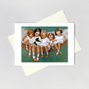 Little Girls In Hammock - Friendship Card - Harmony