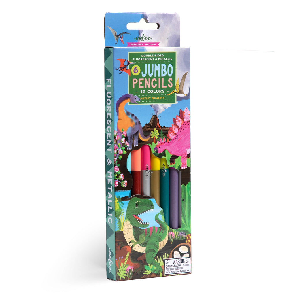 Dinosaur 6 Jumbo Double-Sided Special Pencils - Harmony