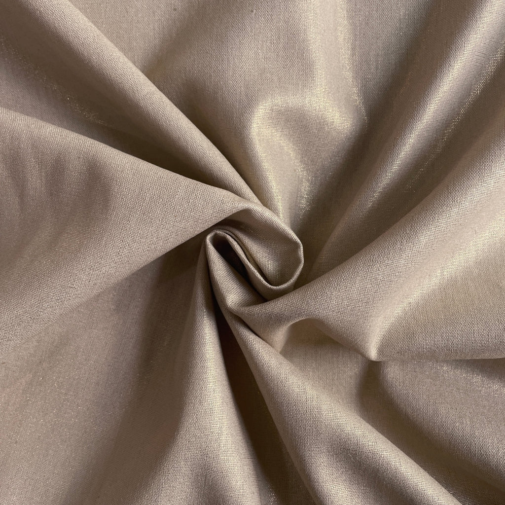 Deadstock Metallic Gold Linen - Harmony