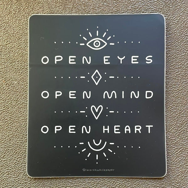 Open Eyes Die Cut Sticker - Harmony