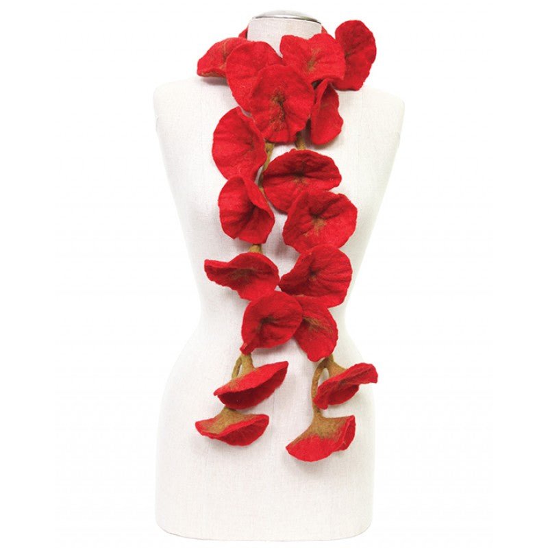 Felted Flower Scarf/Garland - Harmony