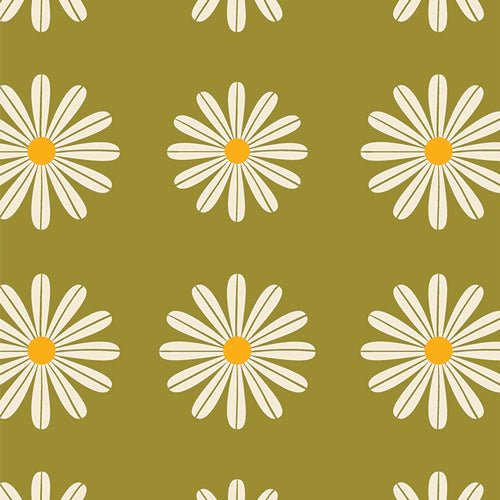Flower Bloom / Choose Happy Olive / Canvas - Harmony