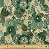 Emerald & Gold Vintage Floral Brocade - Harmony