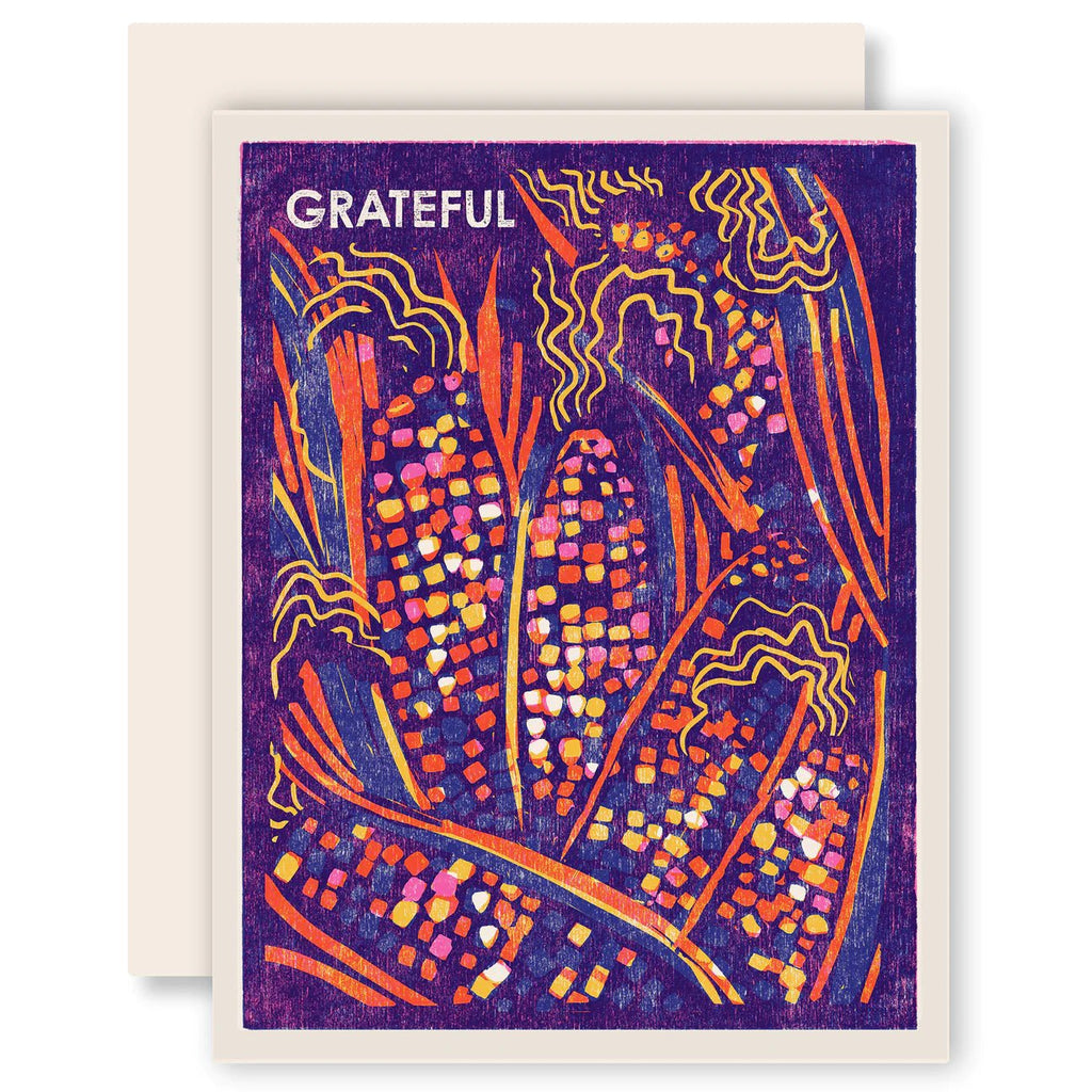 Grateful Rainbow Corn Card - Harmony