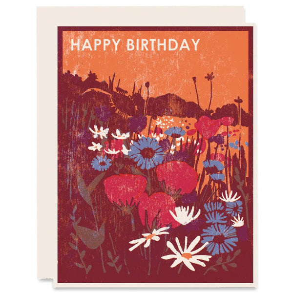 Wildflowers Happy Birthday Card - Harmony