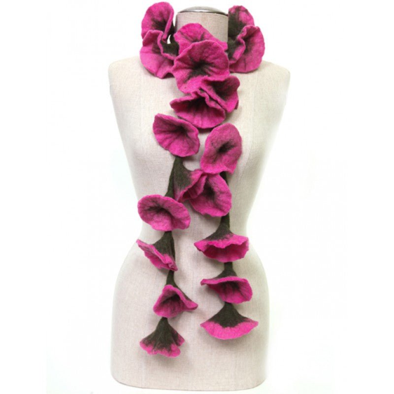 Felted Flower Scarf/Garland - Harmony