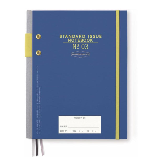 Standard Issue Planner Notebook no 3 - Cobalt + Citron - Harmony