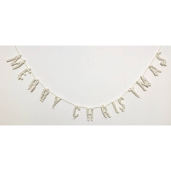 Ivory Merry Christmas Garland - Harmony