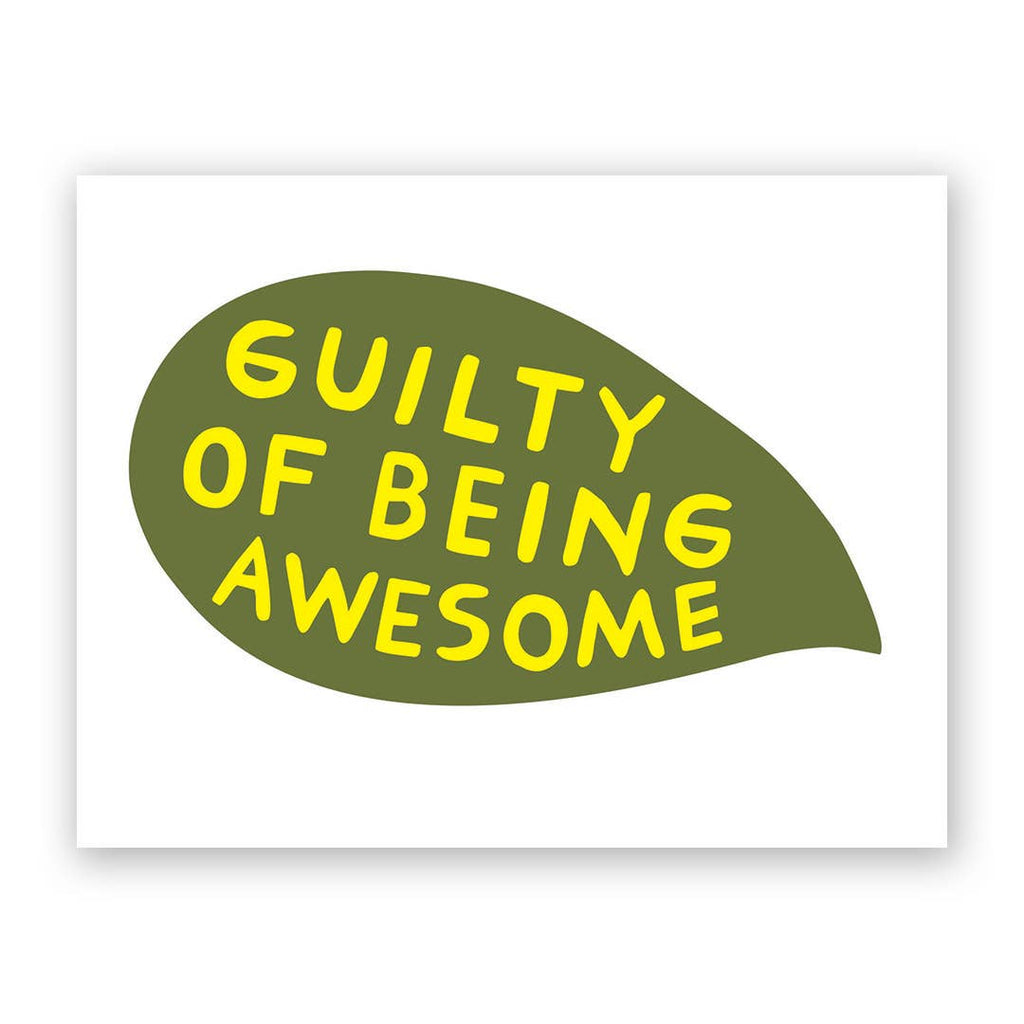 Guilty of Awesome Greeting Card - Harmony