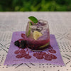 Screen Printed Purple Blackberries Sponge Cloth - Harmony