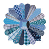 Blue Quilt Flower Vinyl Sticker - Harmony