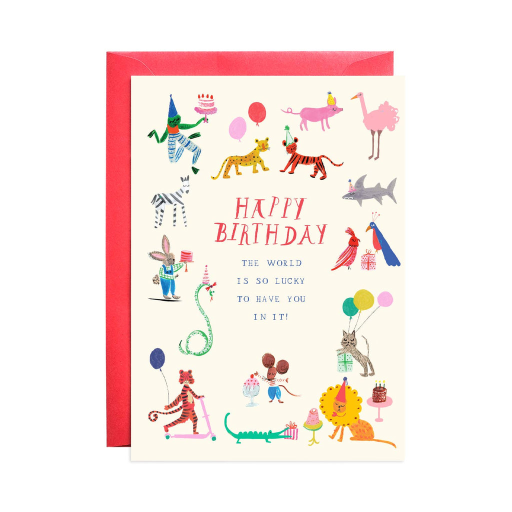 Party at the Zoo - Greeting Card - Harmony