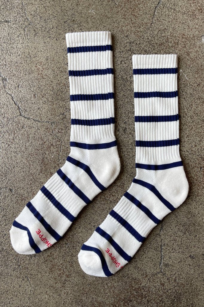 Extended Striped Boyfriend Socks - Harmony