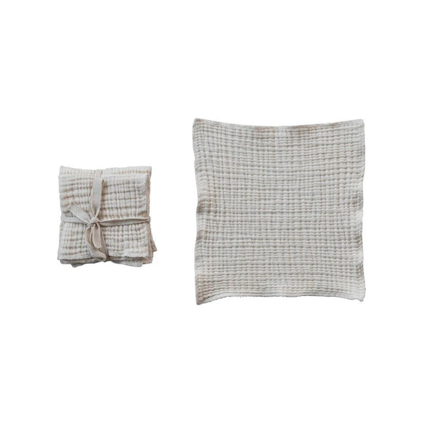 Cotton Gauze Dishcloths, Set of 4 - Harmony