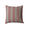 20" Square Cotton & Linen Printed Pillow w/Stripes - Harmony