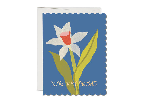 Scalloped Daffodil Sympathy Card - Harmony