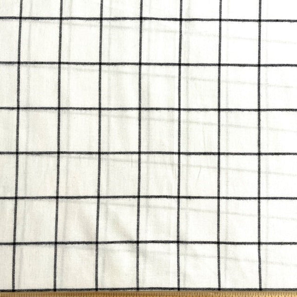 Deadstock White Black Grid Flannel - Harmony