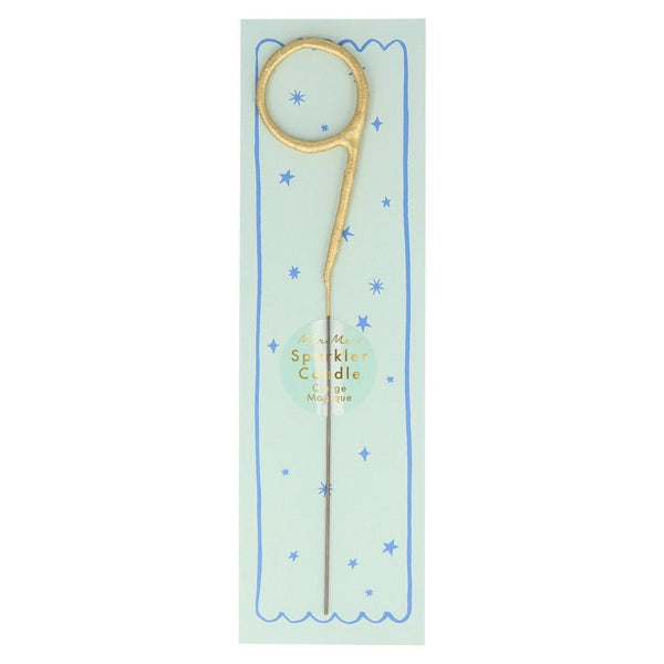 Gold Sparkler Numbers Candles - Harmony