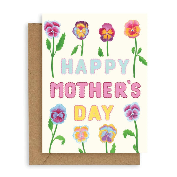 Pansies Mother's Day Card - Harmony