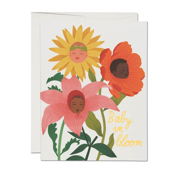 Baby in Bloom Baby Card - Harmony