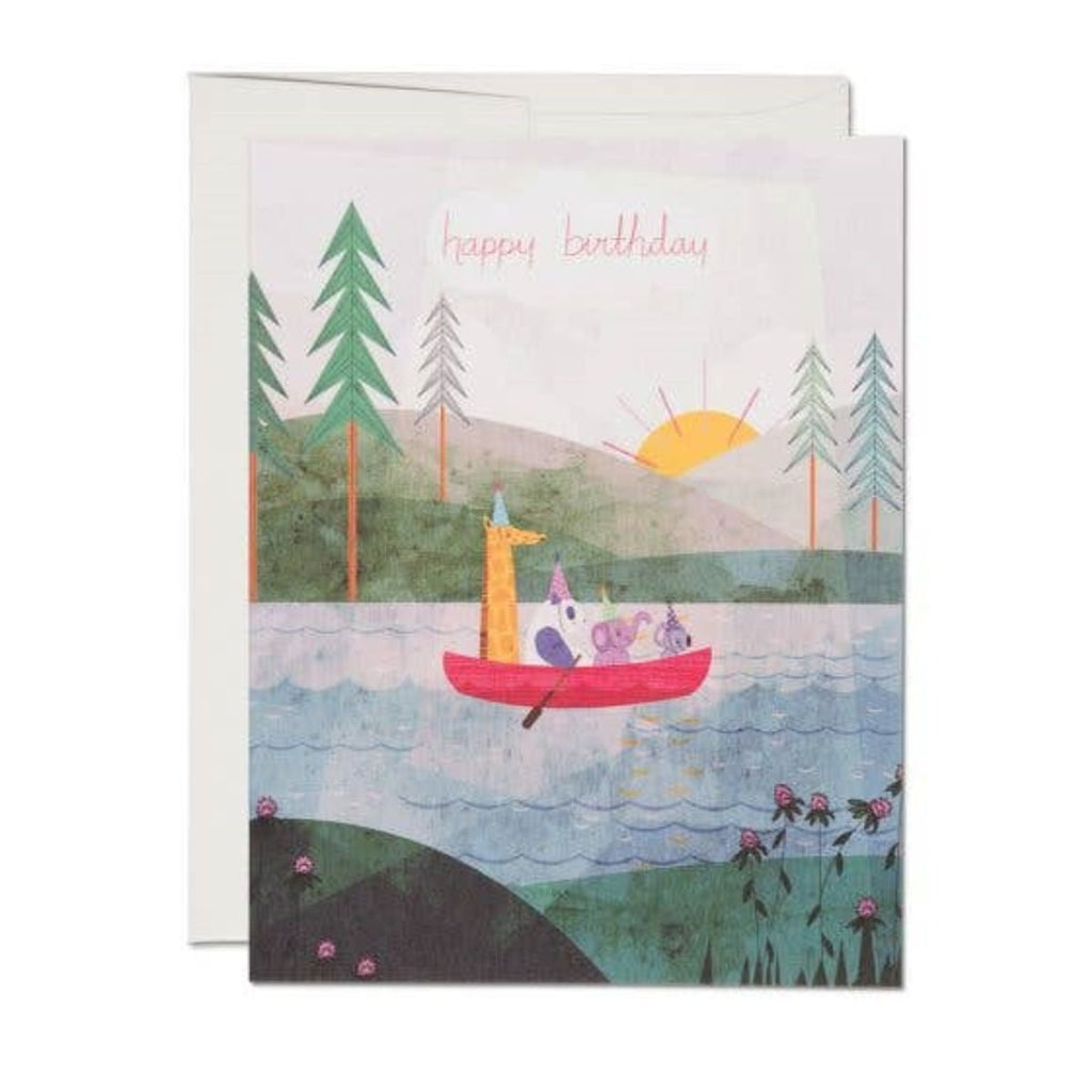 Canoe Birthday Card - Harmony