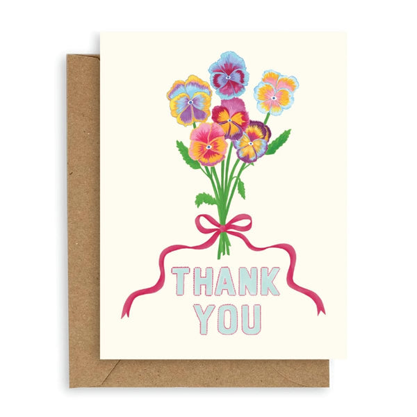 Pansies Thank You Card - Harmony