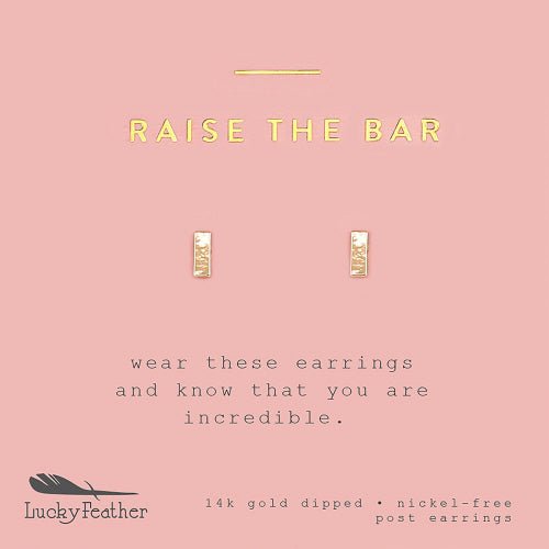 Raise the Bar Gold Earrings - Harmony