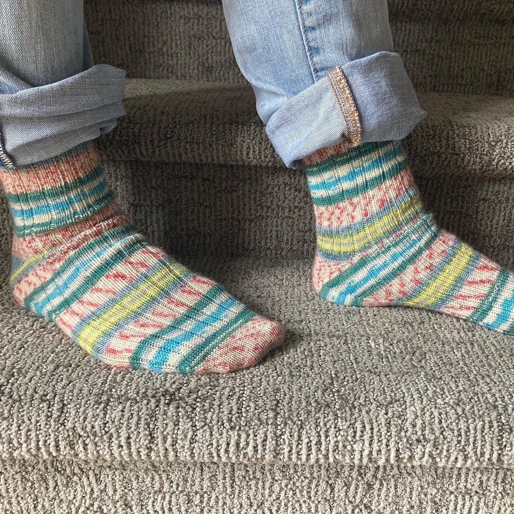 Custom Fit Toe-up Sock Knitting - Harmony