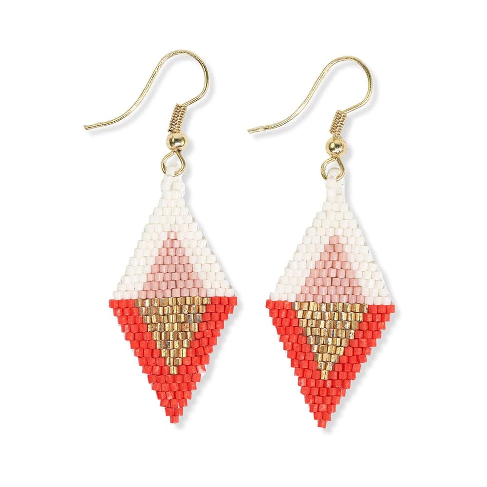 Zelda Flipped Triangle Earrings Poppy - Harmony